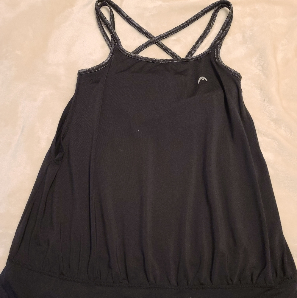 Womens Head Tank w/ built-in Bra Small